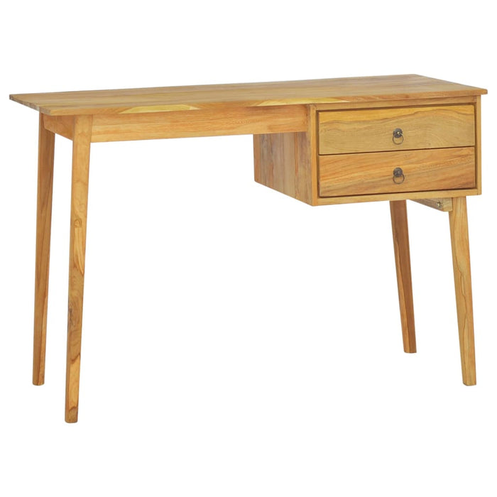 Desk with 2 Drawers 110x52x75 cm Solid Wood Teak.