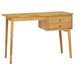 Desk with 2 Drawers 110x52x75 cm Solid Wood Teak.