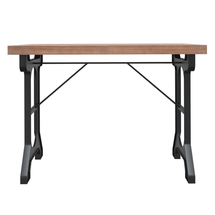 Dining Table 110x65x82 cm Solid Wood Fir and Iron.