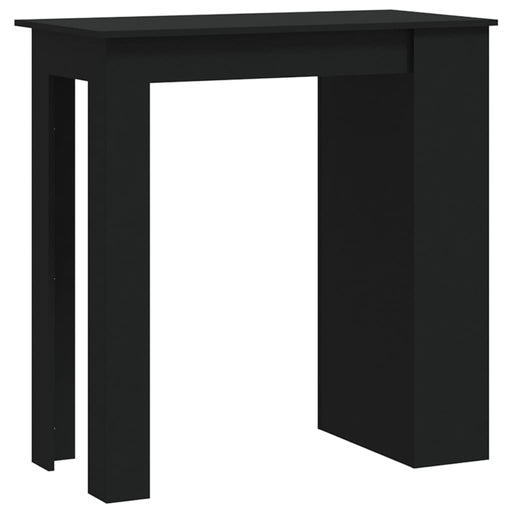 Bar Table with Storage Rack Black 102x50x103.5 cm Engineered Wood.