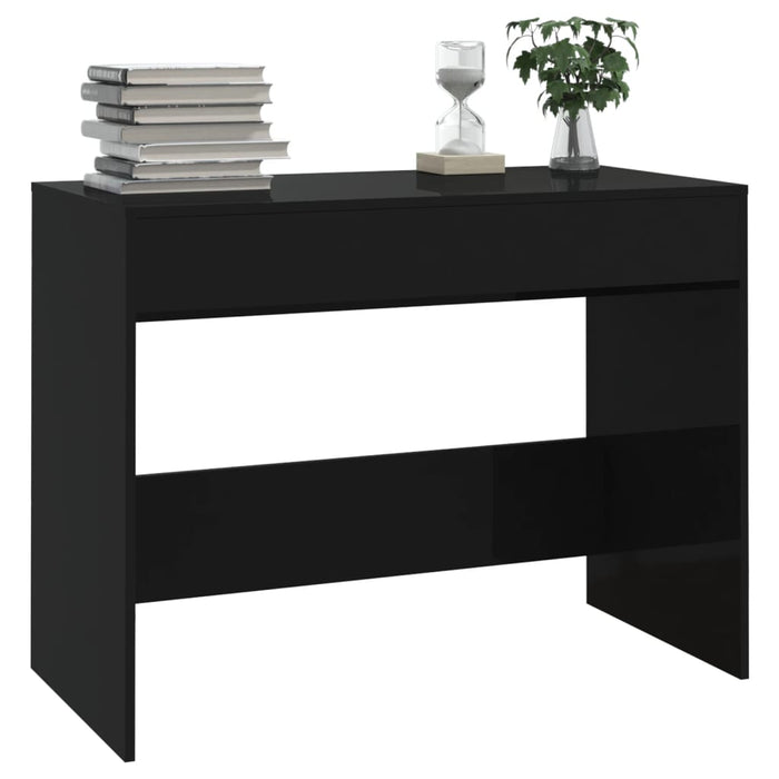 Desk Black 101x50x76.5 cm Engineered Wood.