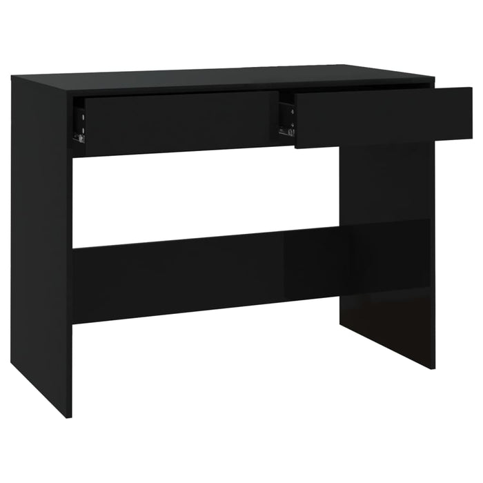 Desk Black 101x50x76.5 cm Engineered Wood.