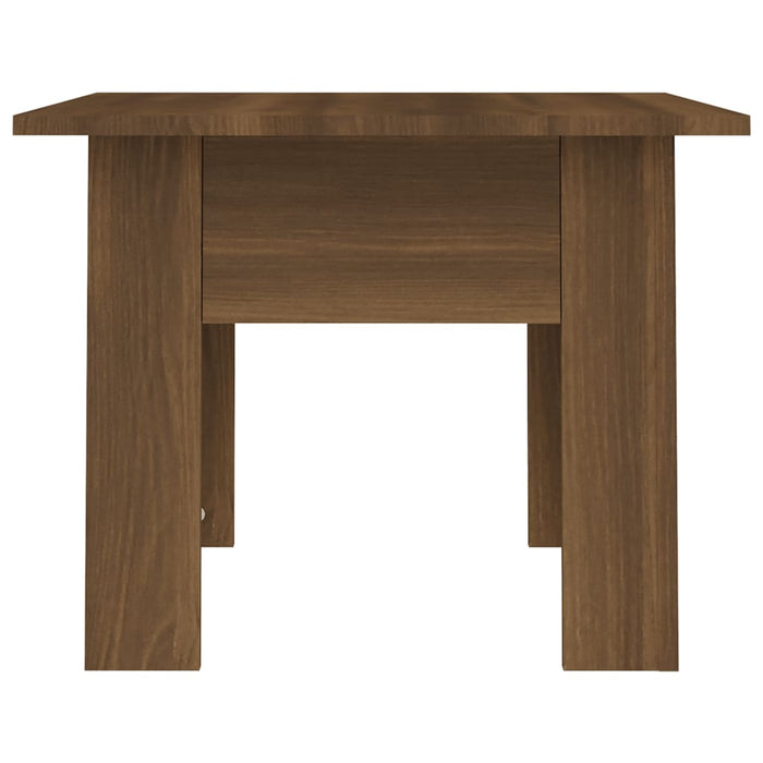 Coffee Table Brown Oak 55x55x42 cm Engineered Wood.