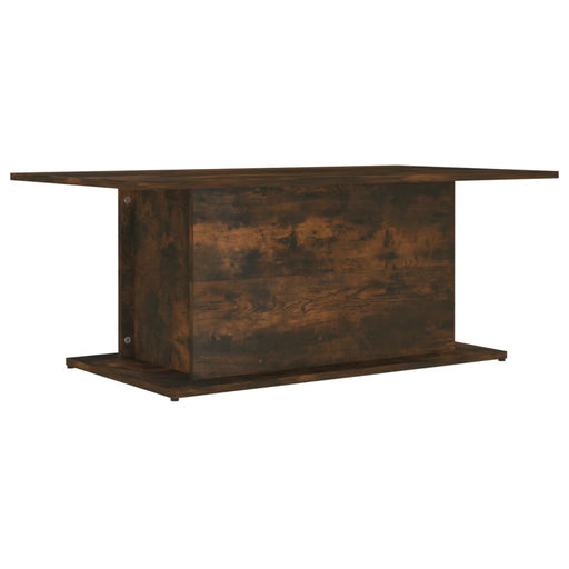 Coffee Table Smoked Oak 102x55.5x40 cm Engineered Wood.