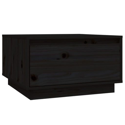 Coffee Table Black 55x56x32 cm Solid Wood Pine.