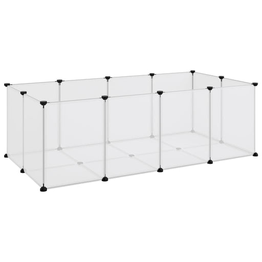 Small Animal Cage Transparent 144x74x46.5 cm PP and Steel.