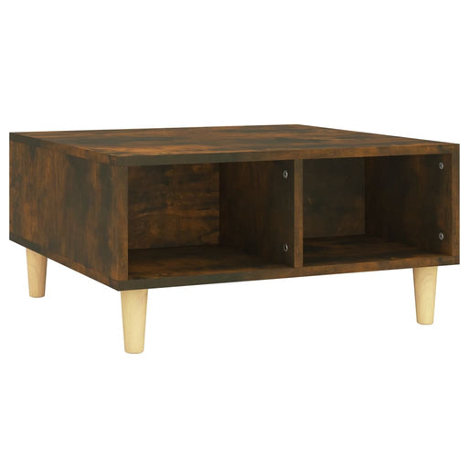 Coffee Table Smoked Oak 60x60x30 cm Engineered Wood.