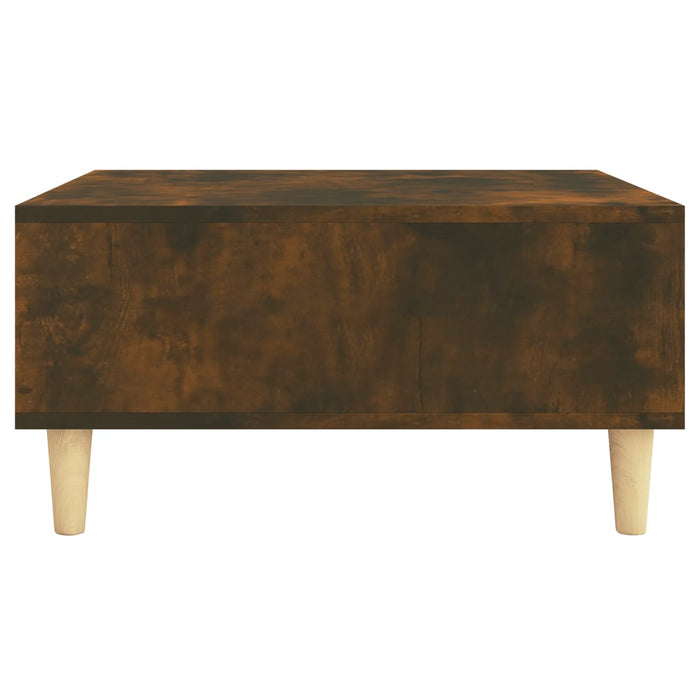 Coffee Table Smoked Oak 60x60x30 cm Engineered Wood.