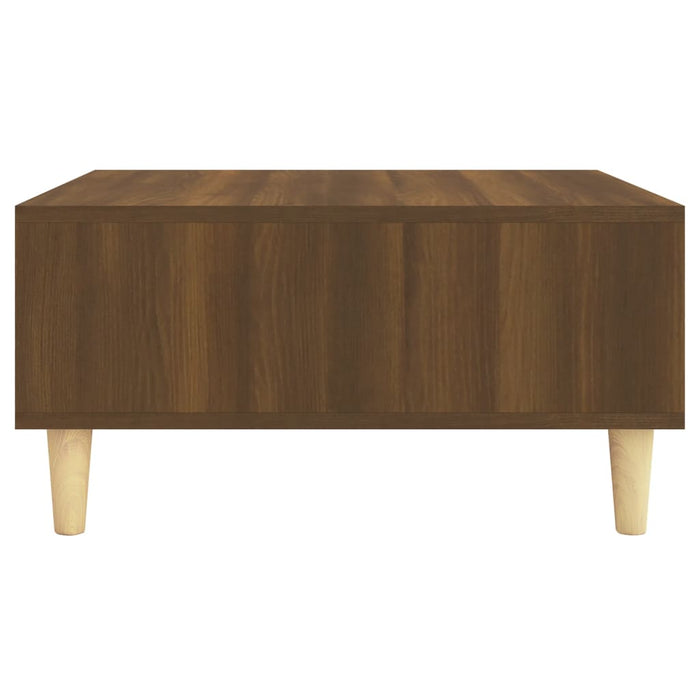 Coffee Table Brown Oak 60x60x30 cm Engineered Wood.