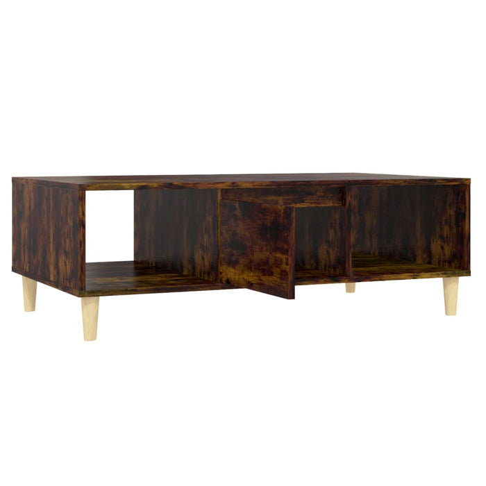 Coffee Table Smoked Oak 103.5x60x35 cm Engineered Wood.