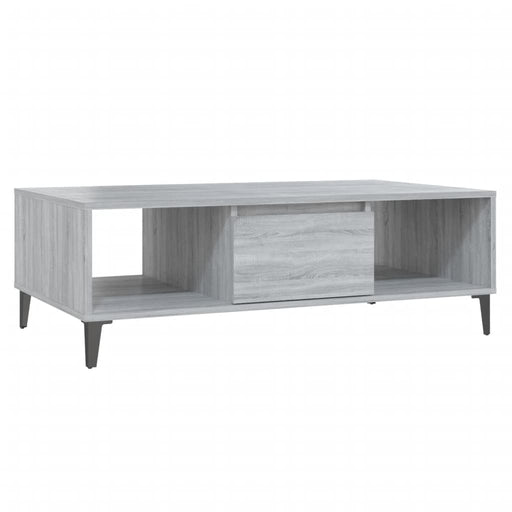 Coffee Table Grey Sonoma 103.5x60x35 cm Engineered Wood.