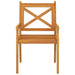 Outdoor Dining Chairs 8 pcs Solid Wood Acacia.