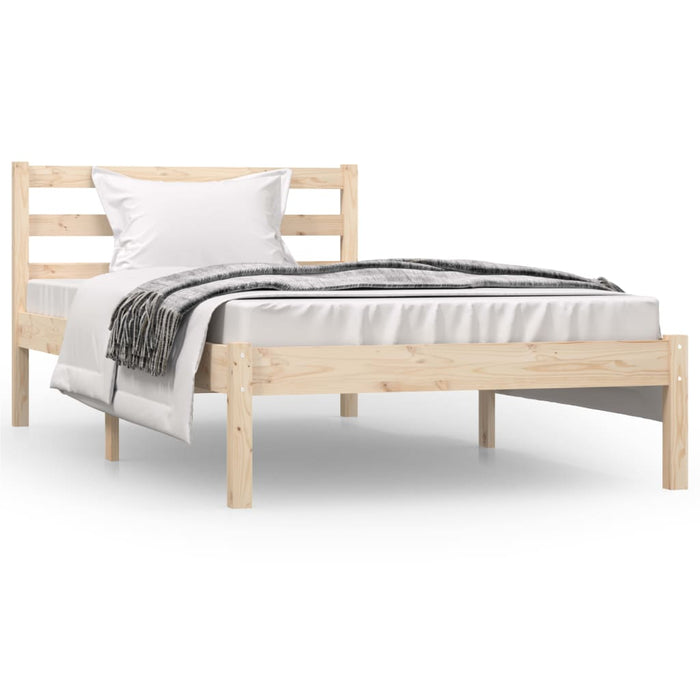 Bed Frame Solid Wood Pine 90x190 cm 3FT Single.