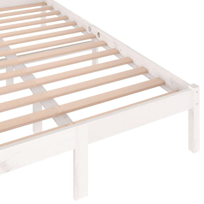 Day Bed Solid Wood Pine 120x200 cm White.