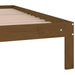 Bed Frame Honey Brown Solid Wood 140x200 cm 4FT6 Double.