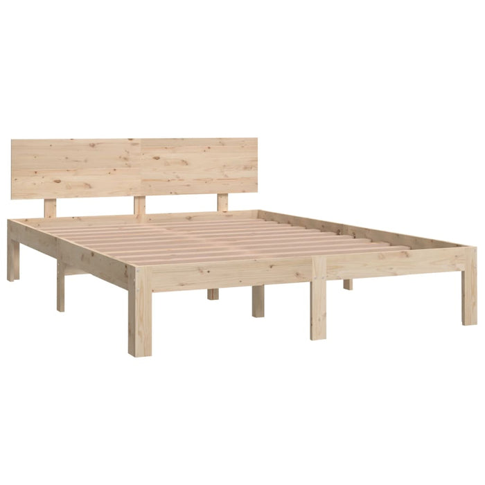 Bed Frame Solid Wood 140x200 cm 4FT6 Double.