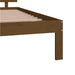 Bed Frame Honey Brown Solid Wood Pine 140x190 cm.