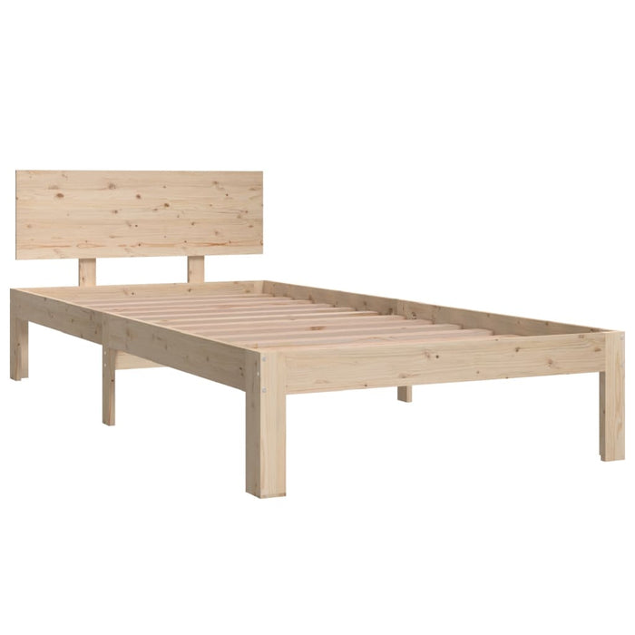 Bed Frame Solid Wood Pine 90 cm