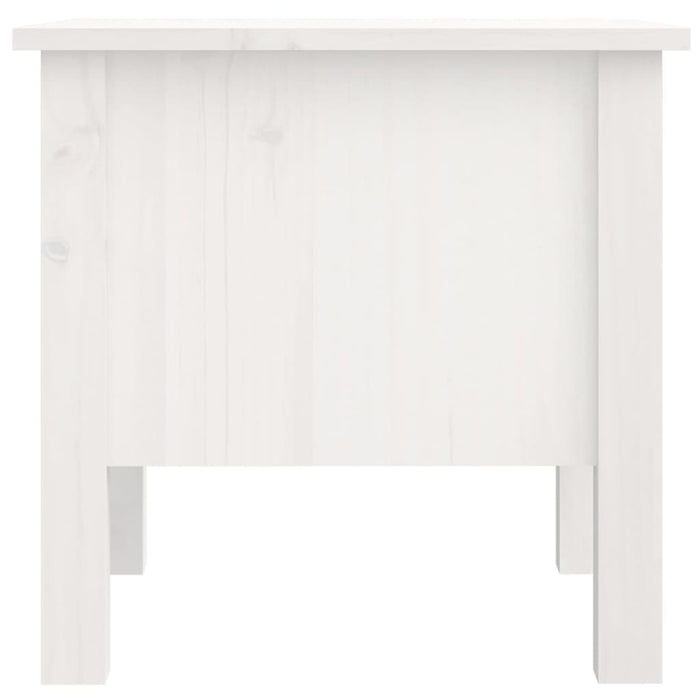 Side Tables 2 pcs White 40x40x39 cm Solid Wood Pine.