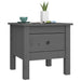 Side Table Grey 40x40x39 cm Solid Wood Pine.