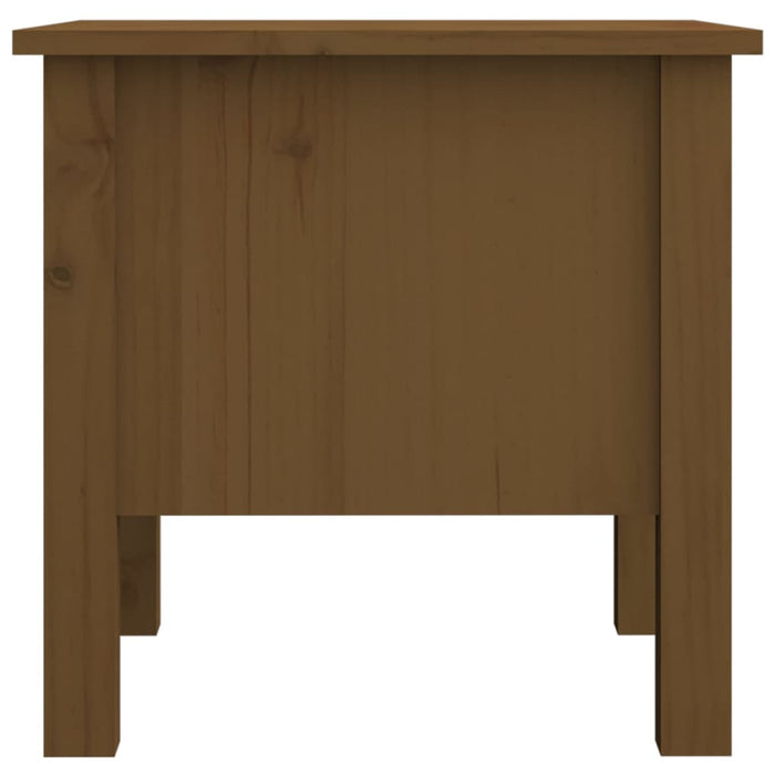 Side Table Honey Brown 40x40x39 cm Solid Wood Pine.