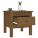 Side Tables 2 pcs Honey Brown 40x40x39 cm Solid Wood Pine.