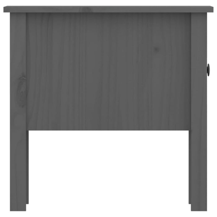 Side Tables 2 pcs Grey 50x50x49 cm Solid Wood Pine.