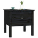 Side Table Black 50x50x49 cm Solid Wood Pine.