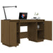 Desk Honey Brown 140x50x75 cm Solid Wood Pine.