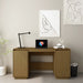 Desk Honey Brown 140x50x75 cm Solid Wood Pine.