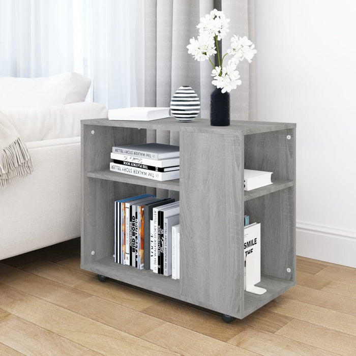 Side Table Grey Sonoma 70x35x55 cm Engineered Wood.