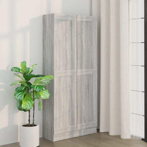 Book Cabinet Grey Sonoma 82.5x30.5x185.5 cm Engineered Wood.