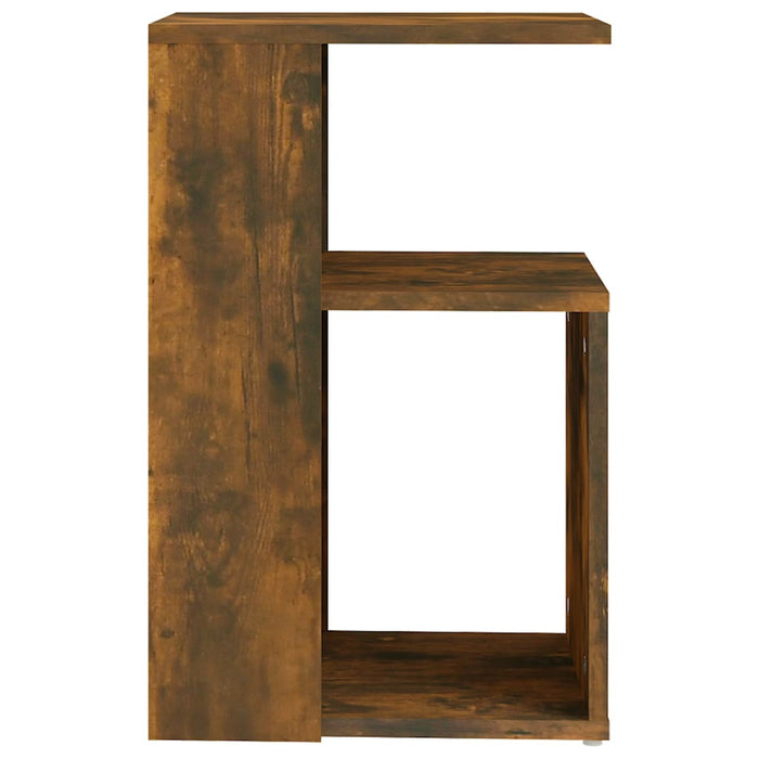 Side Table Smoked Oak 36x30x56 cm Engineered Wood.