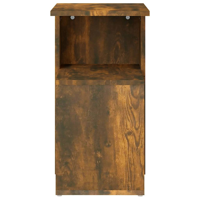Side Table Smoked Oak 36x30x56 cm Engineered Wood.