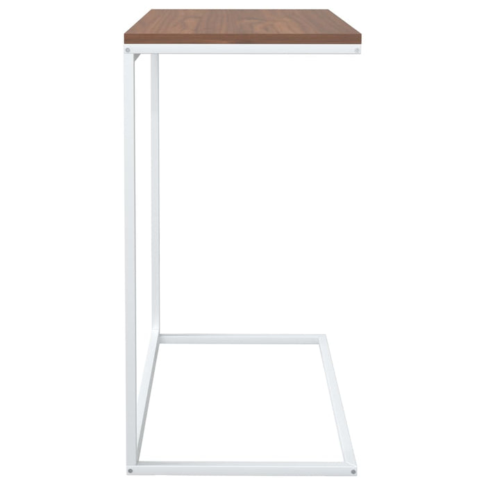 Side Table White 55x35x66 cm Engineered Wood.