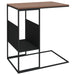 Side Table Black 55x36x59.5 cm Engineered Wood.