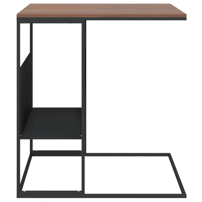 Side Table Black 55x36x59.5 cm Engineered Wood.