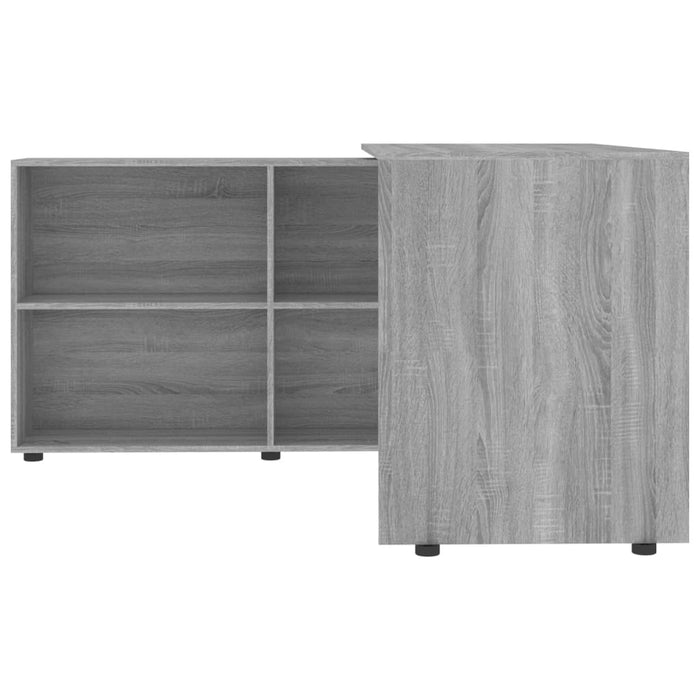 Corner Desk Grey Sonoma Engineered Wood