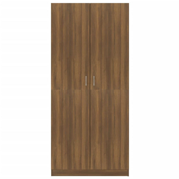 Wardrobe Brown Oak 90x50x200 cm Engineered Wood.