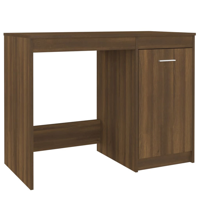 Desk Brown Oak 100x50x76 cm Engineered Wood.