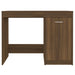 Desk Brown Oak 100x50x76 cm Engineered Wood.