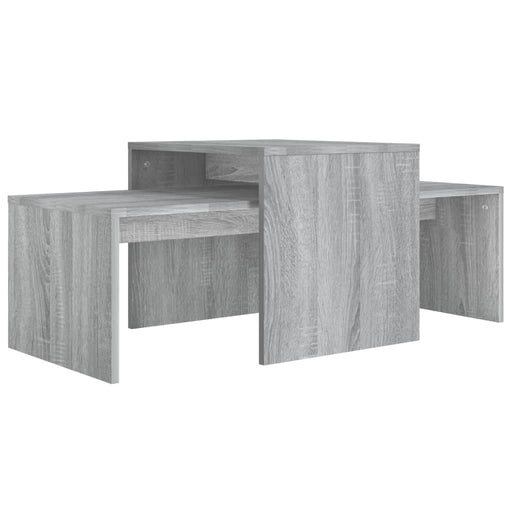 Coffee Table Set Grey Sonoma 100x48x40 cm Engineered Wood.