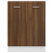 Bottom Cabinet Brown Oak 60x46x81.5 cm Engineered Wood.