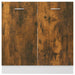 Sink Bottom Cabinet Smoked Oak 80x46x81.5 cm Engineered Wood.
