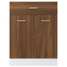 Drawer Bottom Cabinet Brown Oak 60x46x81.5 cm Engineered Wood.