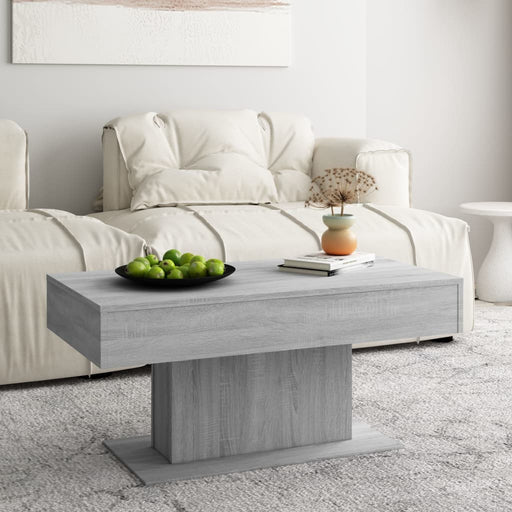 Coffee Table Grey Sonoma 96x50x45 cm Engineered Wood.