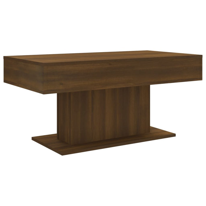 Coffee Table Brown Oak 96x50x45 cm Engineered Wood.