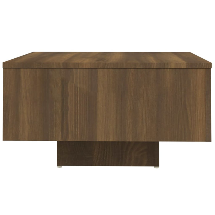 Coffee Table Brown Oak 60x60x31.5 cm Engineered Wood.