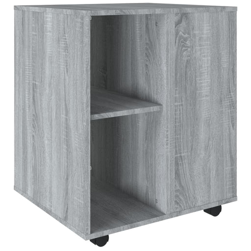 Rolling Cabinet Grey Sonoma 60x53x72 cm Engineered Wood.