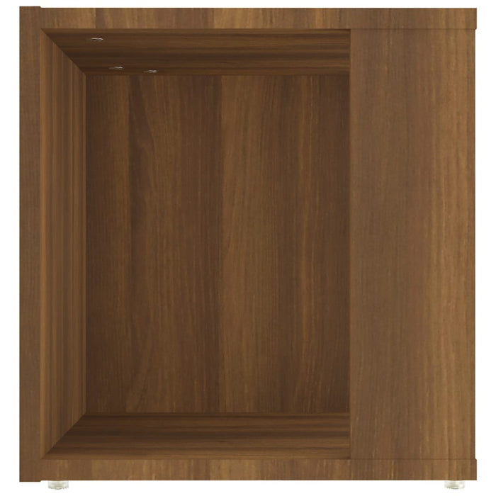 Side Table Brown Oak 33x33x34.5 cm Engineered Wood.